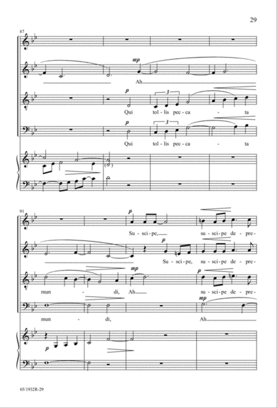 Gloria (Digital Download) 4-Part scores gallery preview page 31