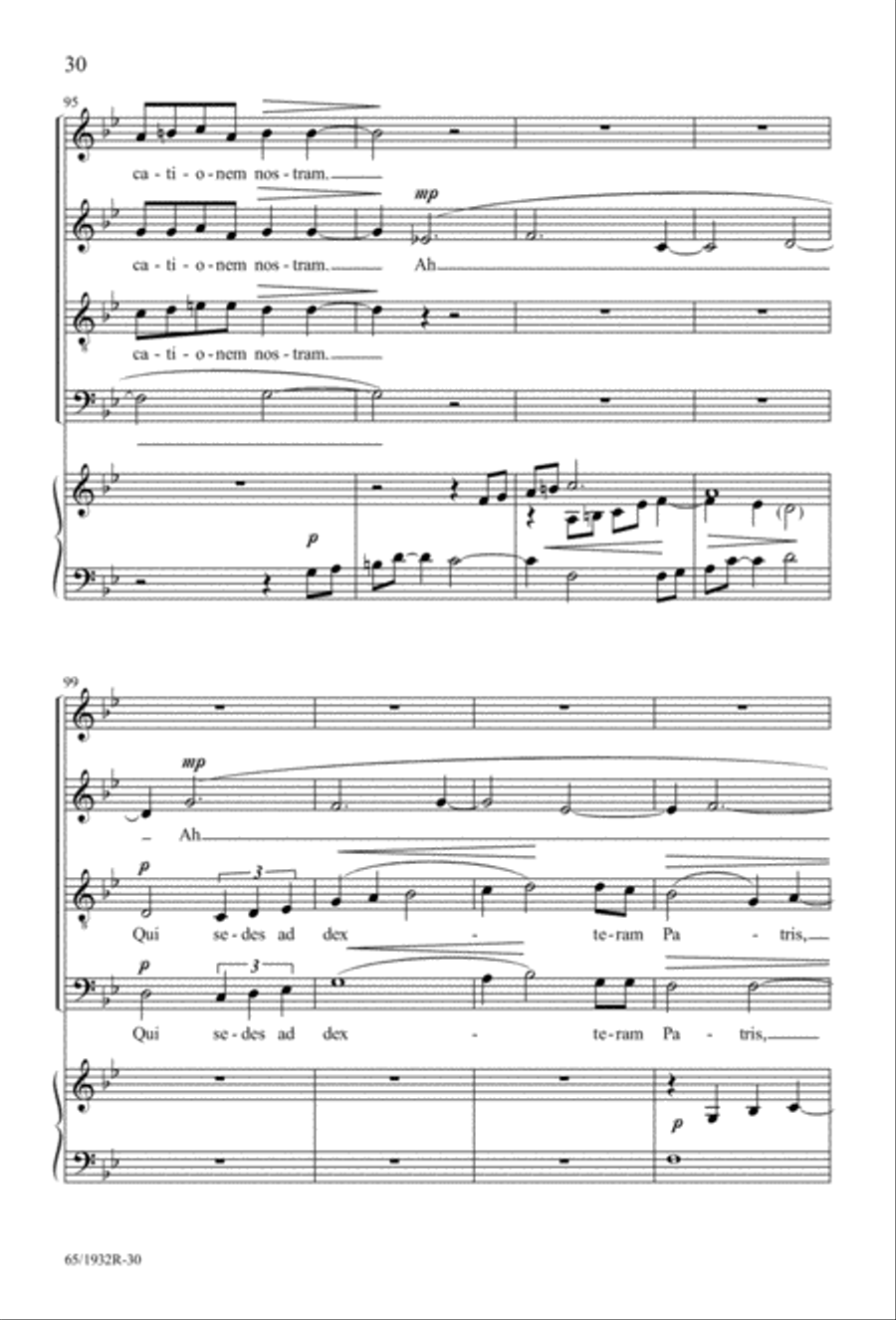 Gloria (Digital Download) 4-Part scores gallery preview page 32