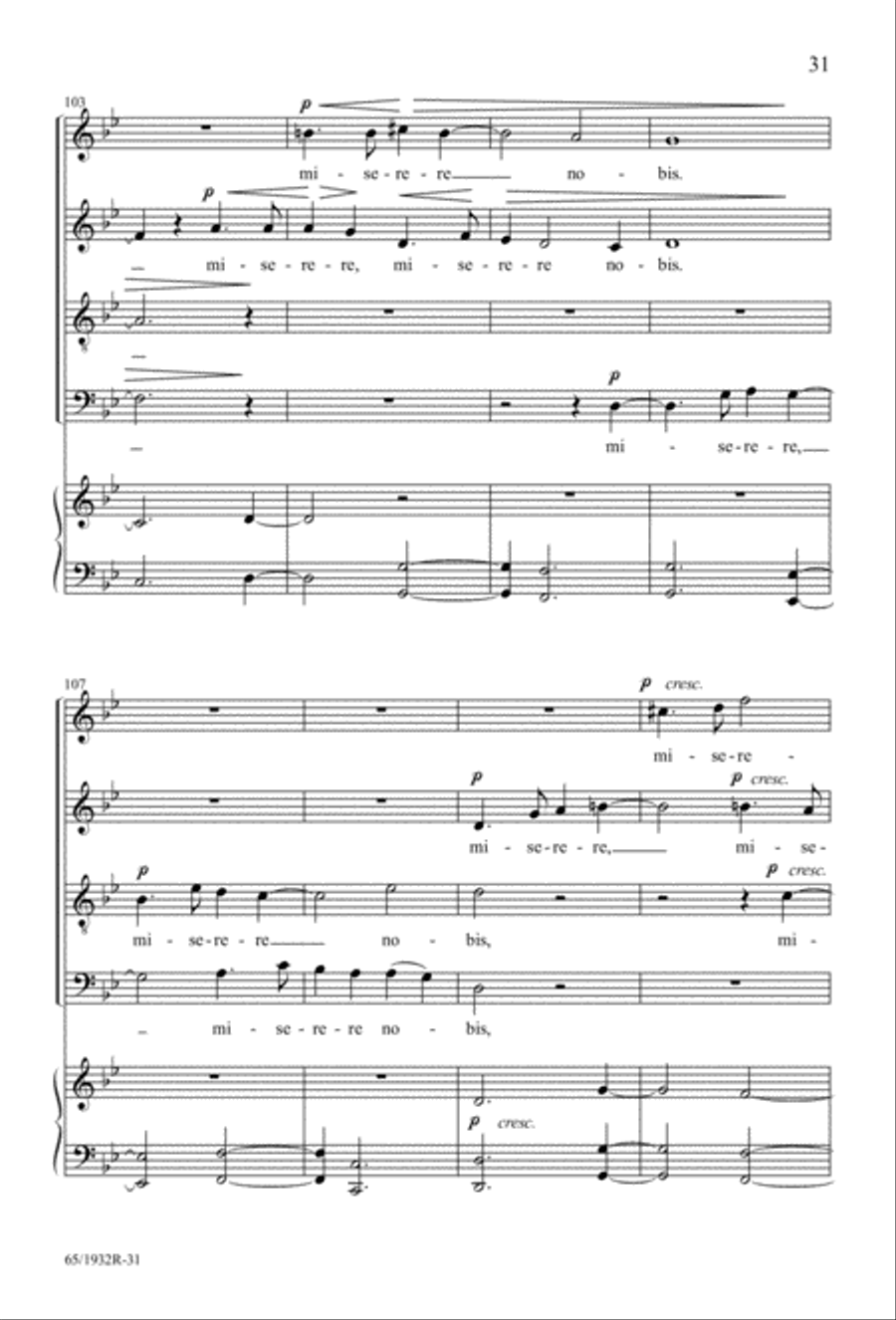 Gloria (Digital Download) 4-Part scores gallery preview page 33