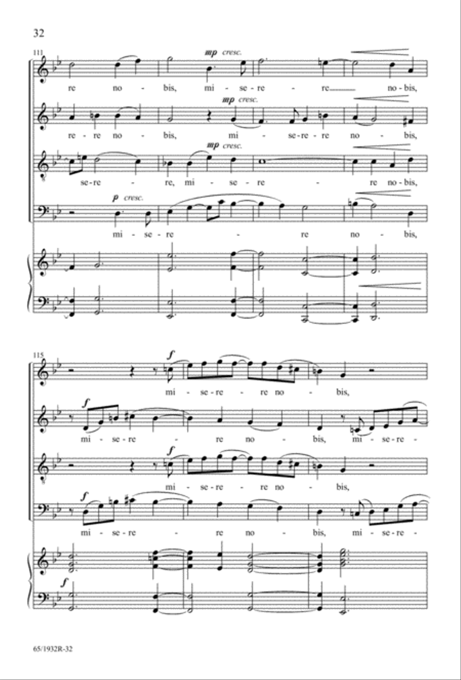 Gloria (Digital Download) 4-Part scores gallery preview page 34