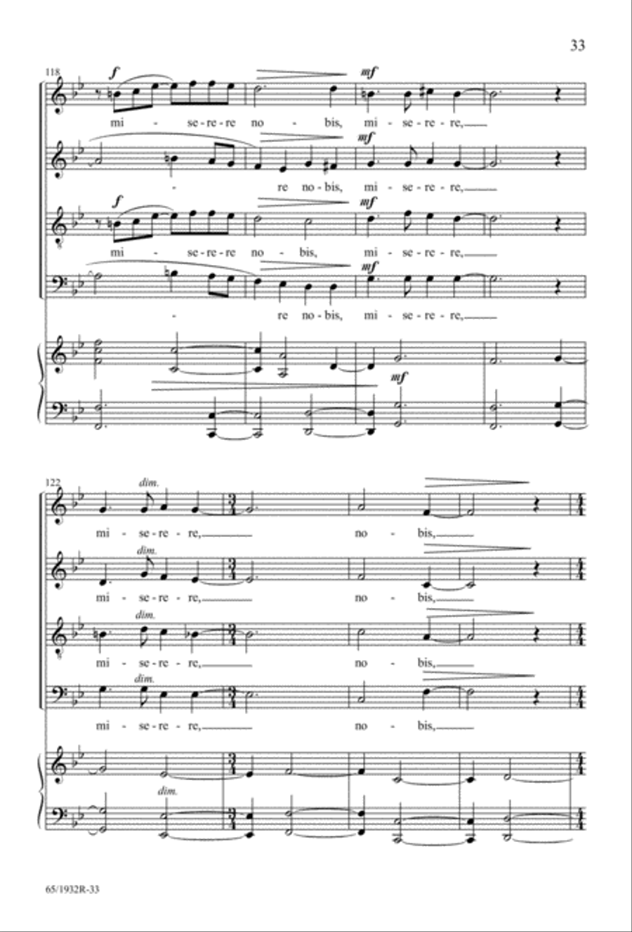 Gloria (Digital Download) 4-Part scores gallery preview page 35