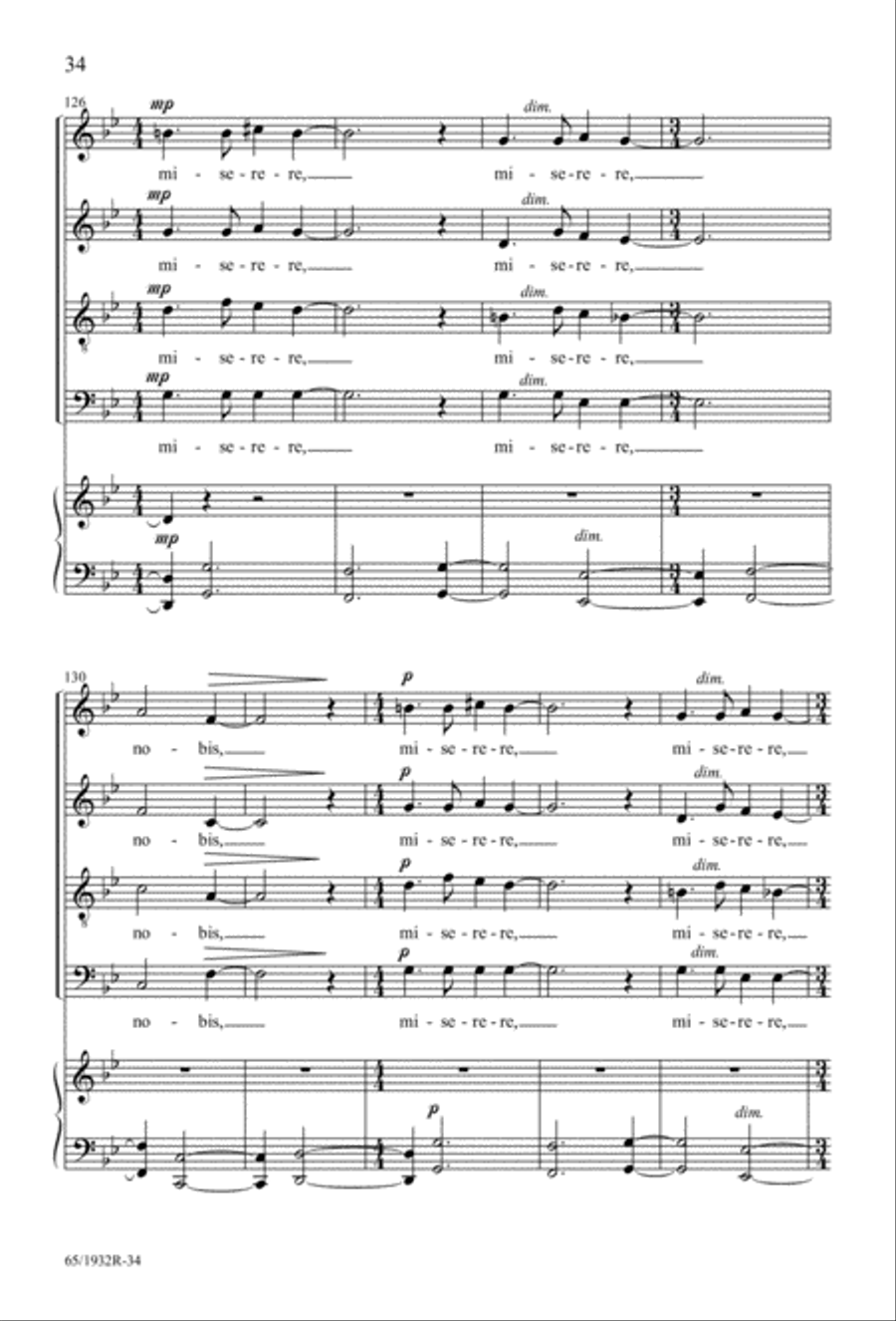 Gloria (Digital Download) 4-Part scores gallery preview page 36