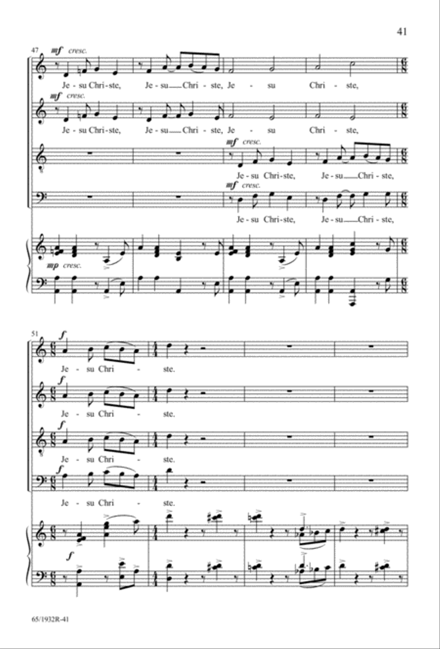 Gloria (Digital Download) 4-Part scores gallery preview page 43