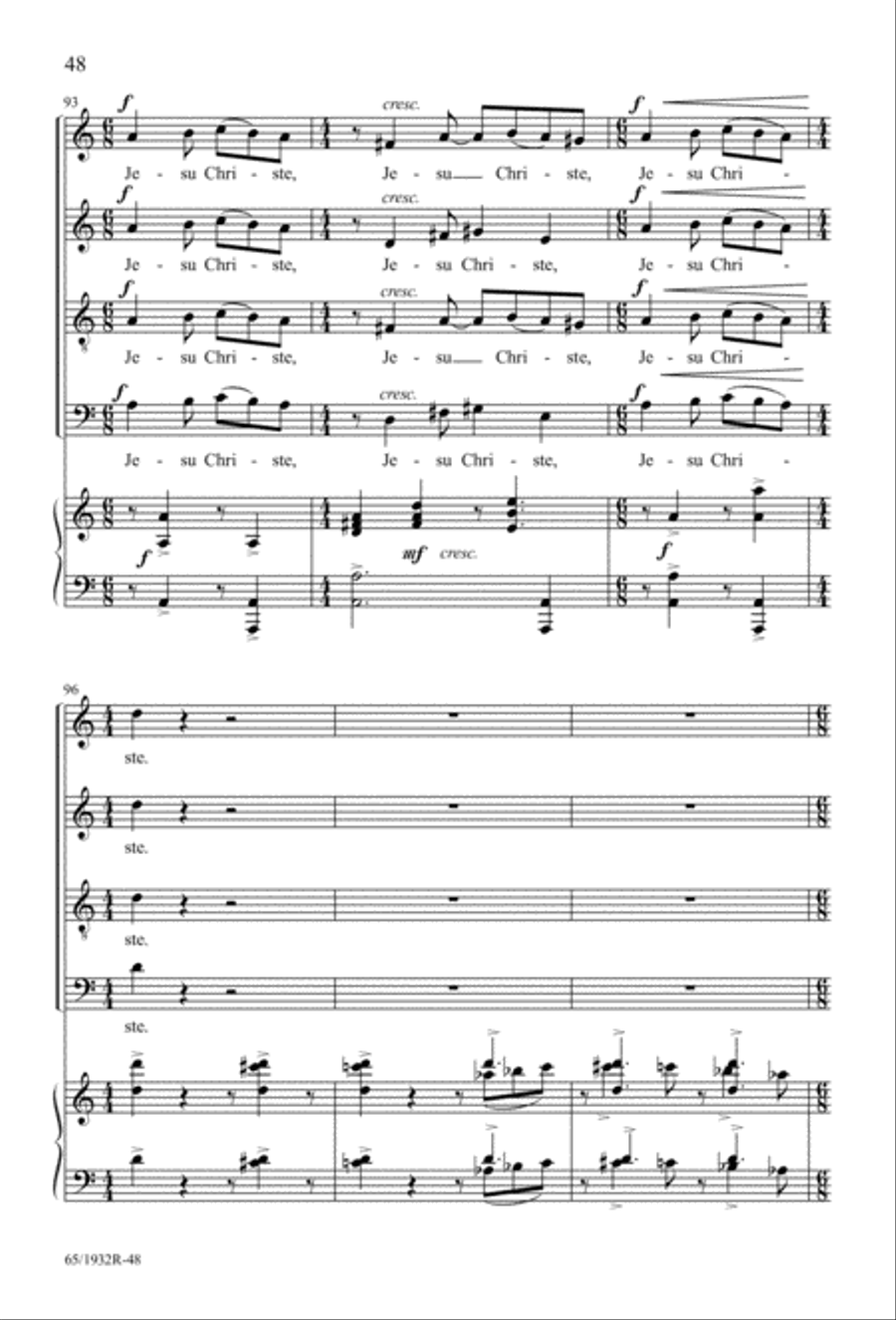 Gloria (Digital Download) 4-Part scores gallery preview page 50