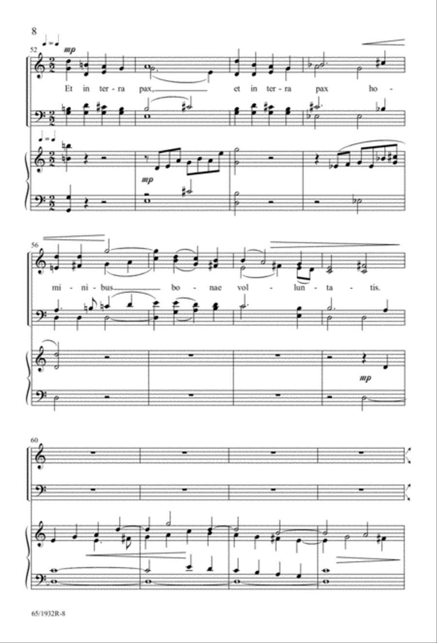 Gloria (Digital Download) 4-Part scores gallery preview page 10