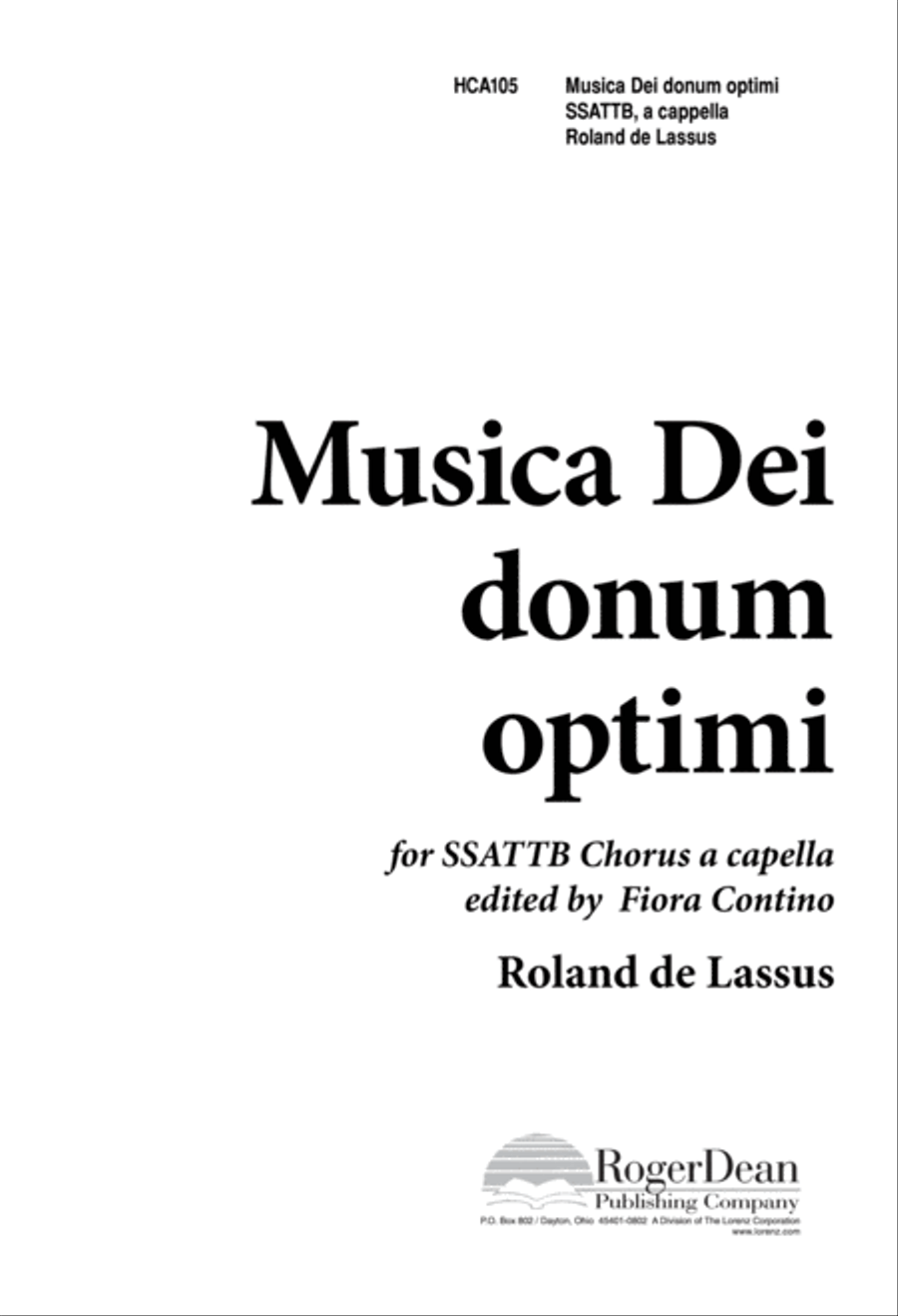 Musica Dei Donum Optimi (Digital Download) Divisi scores gallery preview page 1