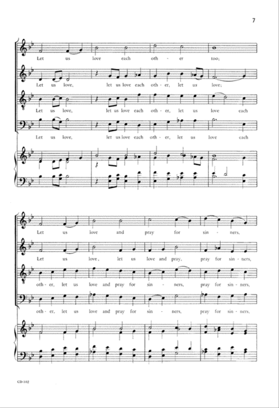 Holy Manna (Digital Download) 4-Part scores gallery preview page 7