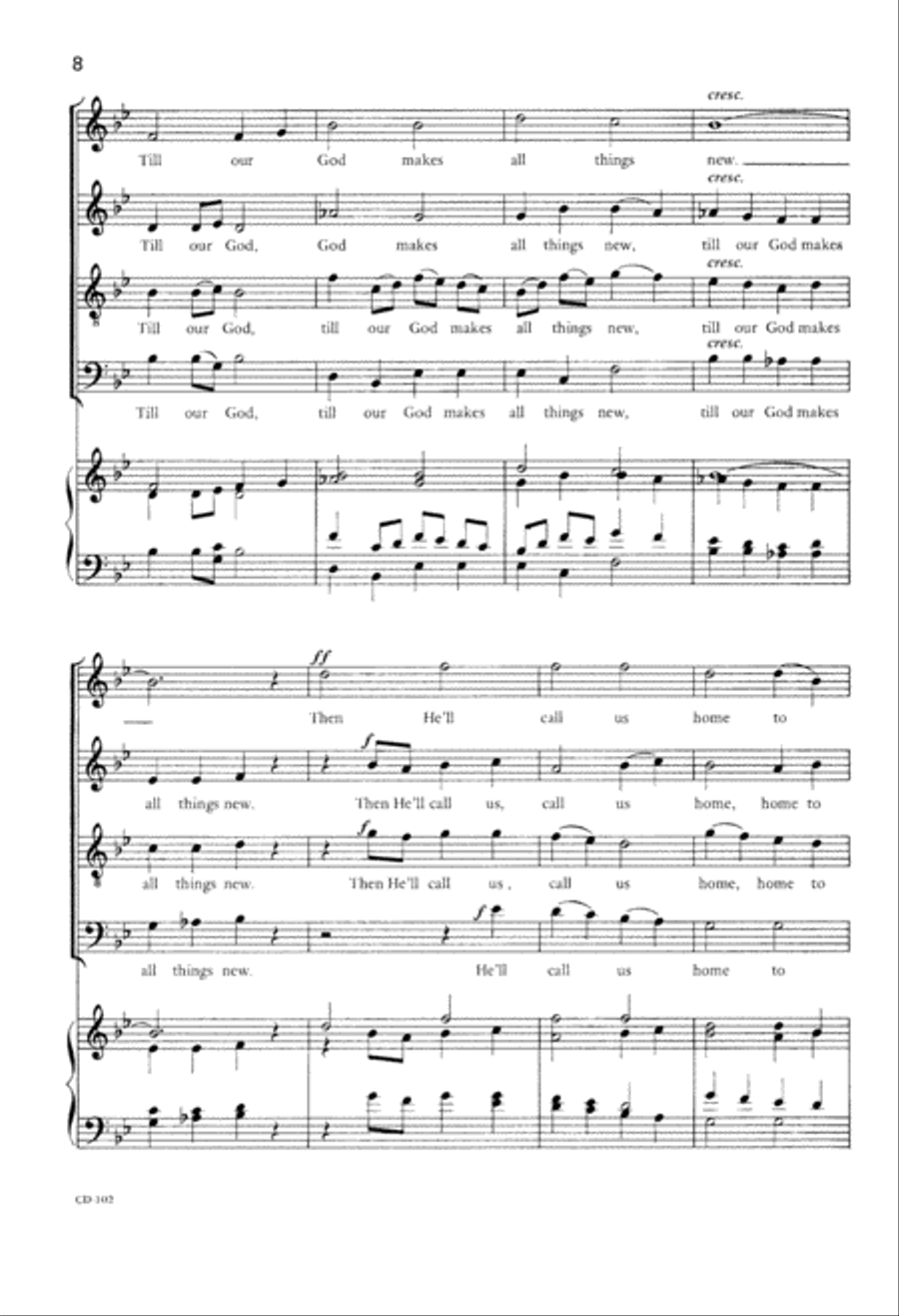Holy Manna (Digital Download) 4-Part scores gallery preview page 8