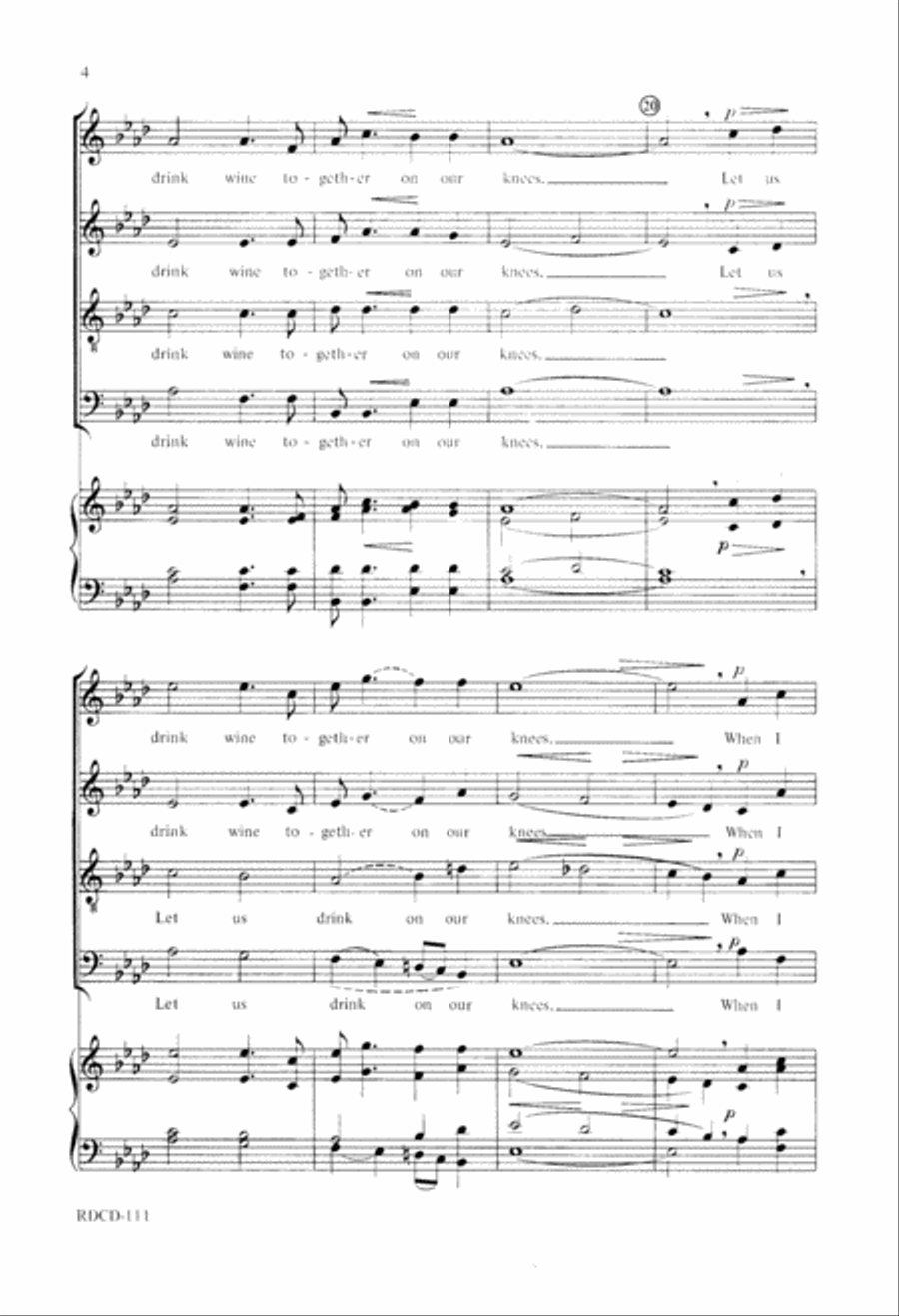 Let Us Break Bread Together (Digital Download) Divisi scores gallery preview page 4