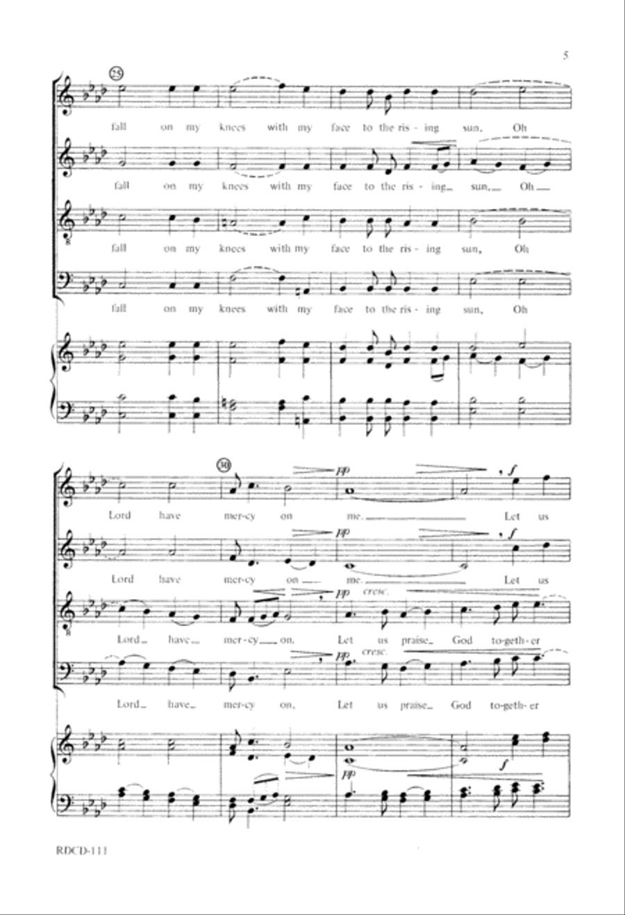 Let Us Break Bread Together (Digital Download) Divisi scores gallery preview page 5