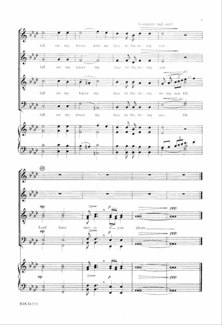 Let Us Break Bread Together (Digital Download) Divisi scores gallery preview page 7