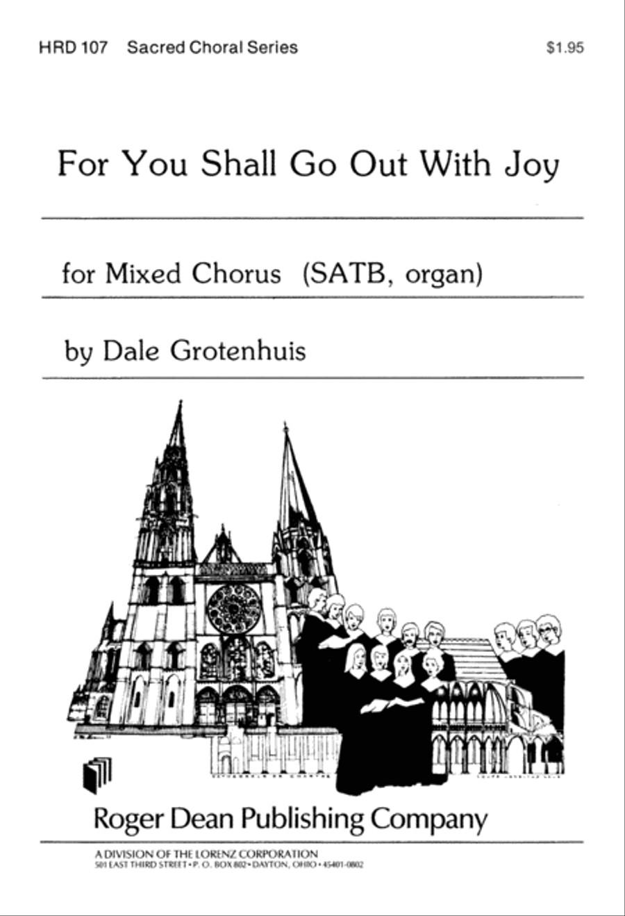 For You Shall Go Out With Joy (Digital Download) 4-Part scores gallery preview page 1