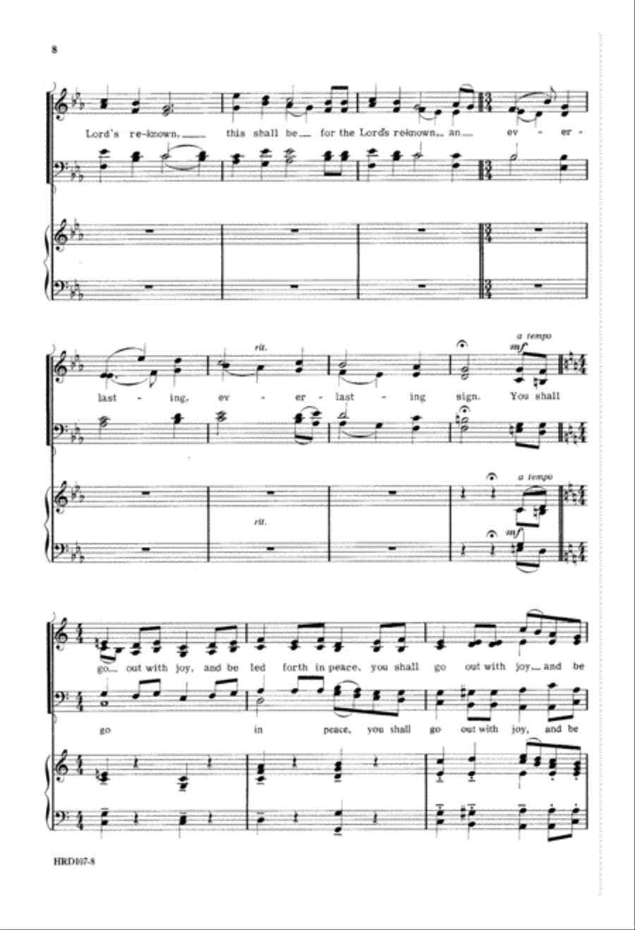 For You Shall Go Out With Joy (Digital Download) 4-Part scores gallery preview page 8