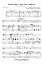 I Will Sing of Thy Great Mercies (Digital Download) 3-Part scores gallery preview page 3