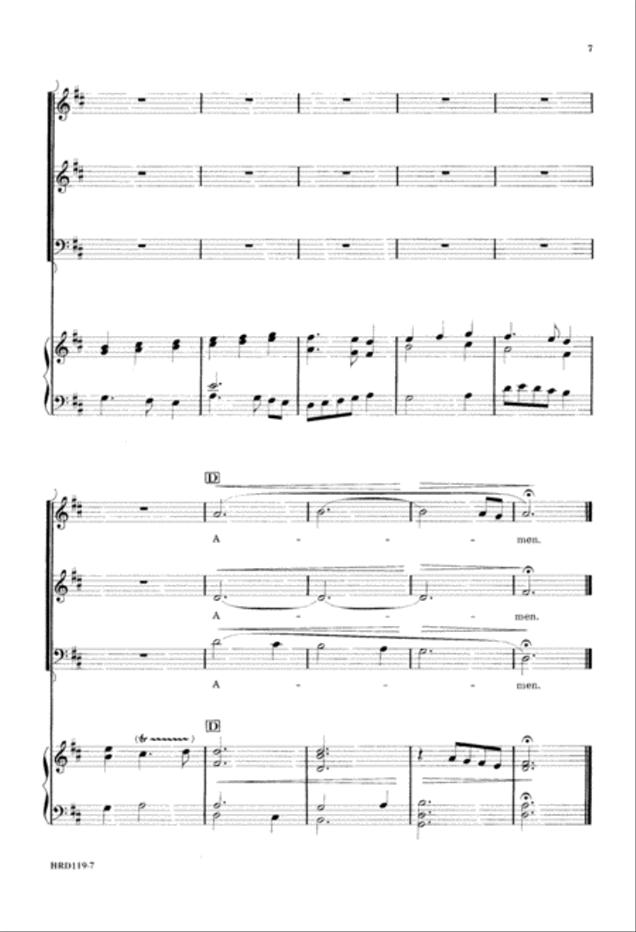 A Gentle Alleluia (Digital Download) 3-Part scores gallery preview page 7