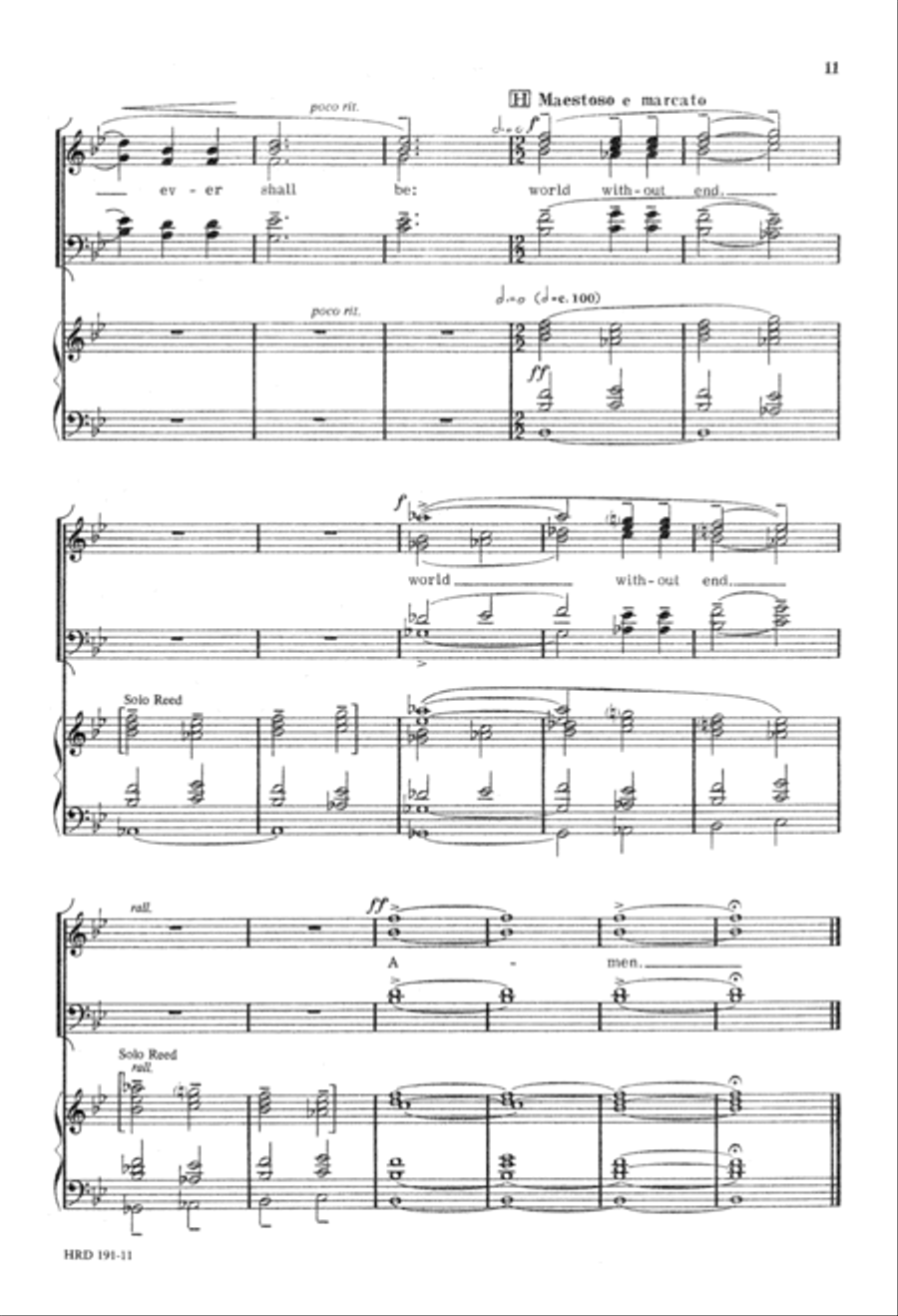 Jubilate Deo (Digital Download) 4-Part scores gallery preview page 11