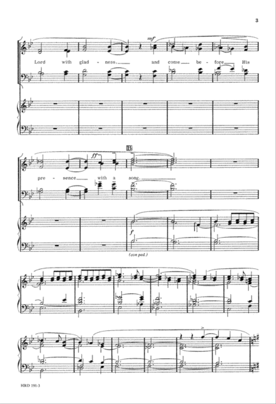 Jubilate Deo (Digital Download) 4-Part scores gallery preview page 3