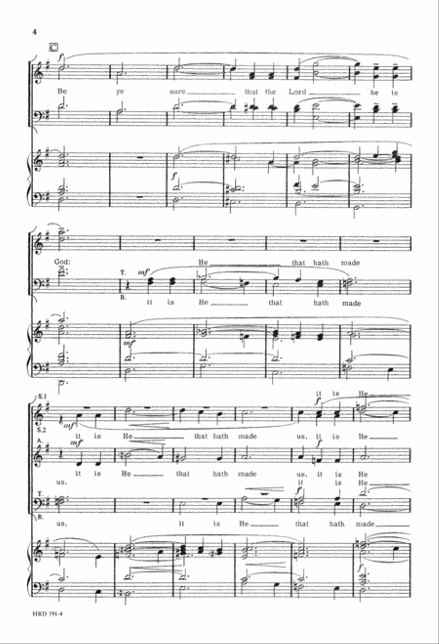 Jubilate Deo (Digital Download) 4-Part scores gallery preview page 4