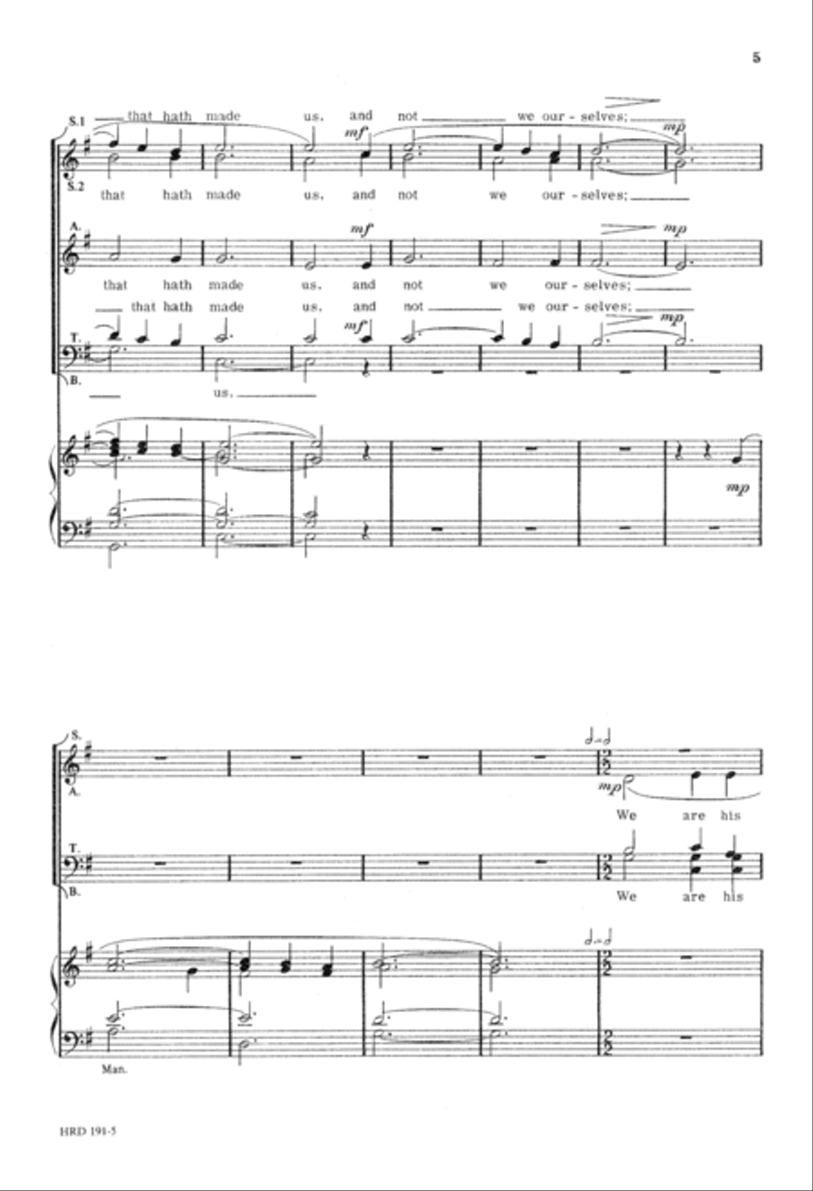 Jubilate Deo (Digital Download) 4-Part scores gallery preview page 5