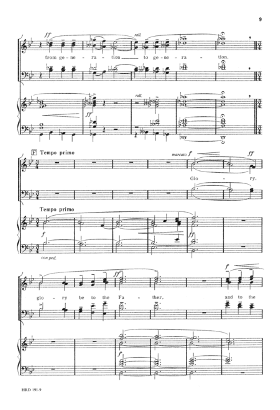 Jubilate Deo (Digital Download) 4-Part scores gallery preview page 9