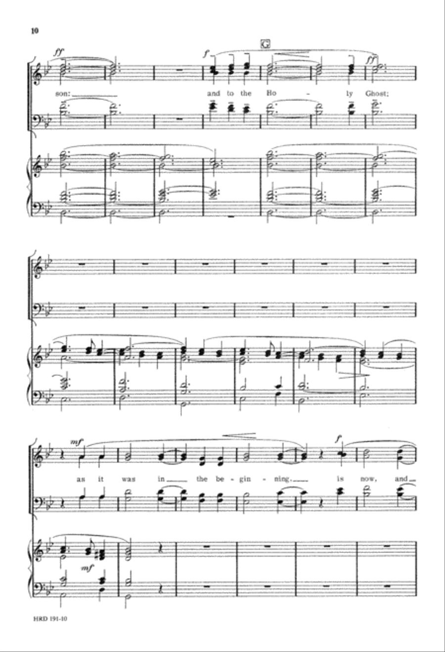 Jubilate Deo (Digital Download) 4-Part scores gallery preview page 10