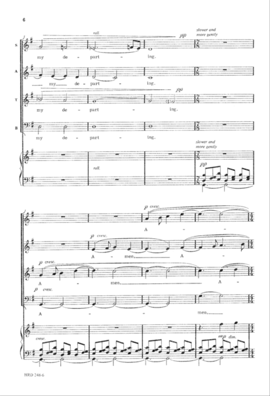 God Be In My Head (Digital Download) 4-Part scores gallery preview page 6
