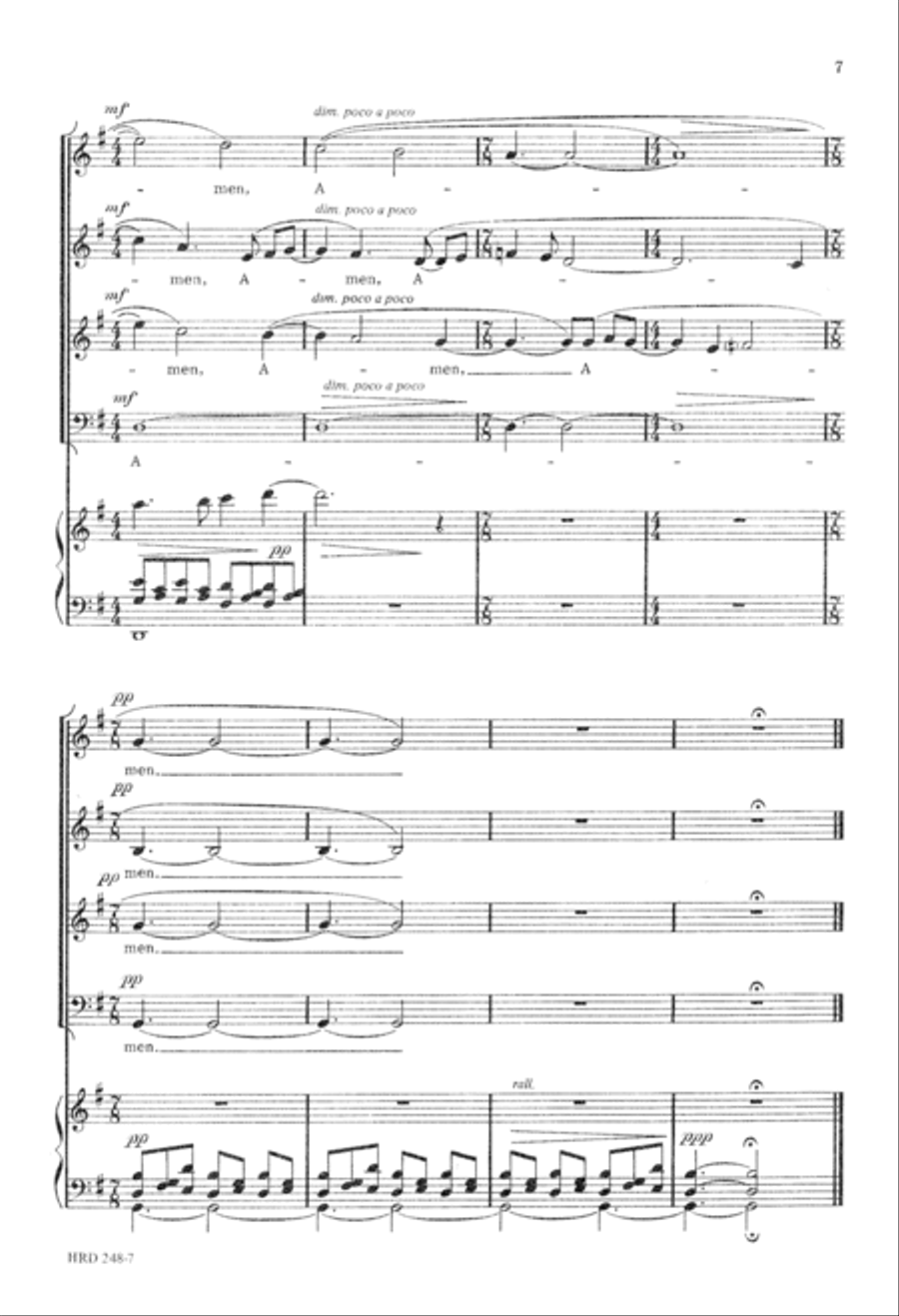 God Be In My Head (Digital Download) 4-Part scores gallery preview page 7