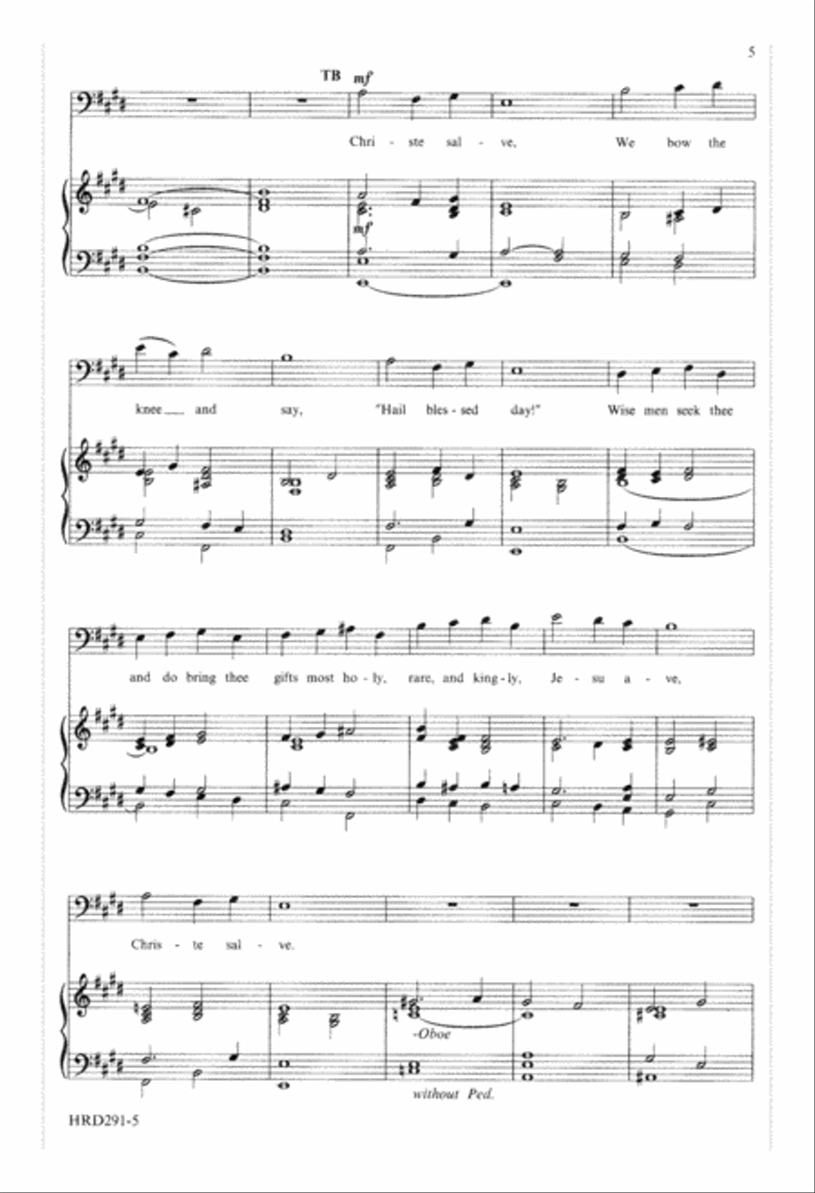 Christe Salve (Digital Download) 4-Part scores gallery preview page 5