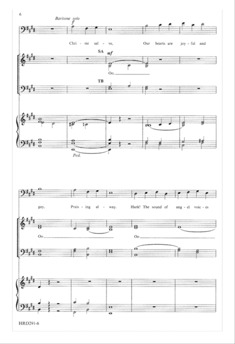Christe Salve (Digital Download) 4-Part scores gallery preview page 6