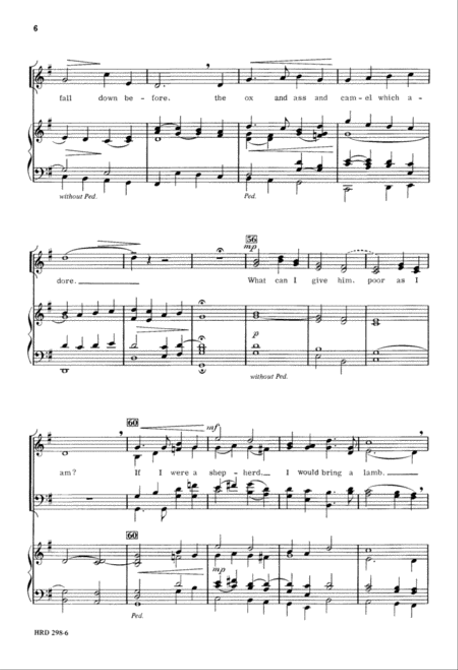 In the Bleak Midwinter (Digital Download) 4-Part scores gallery preview page 6