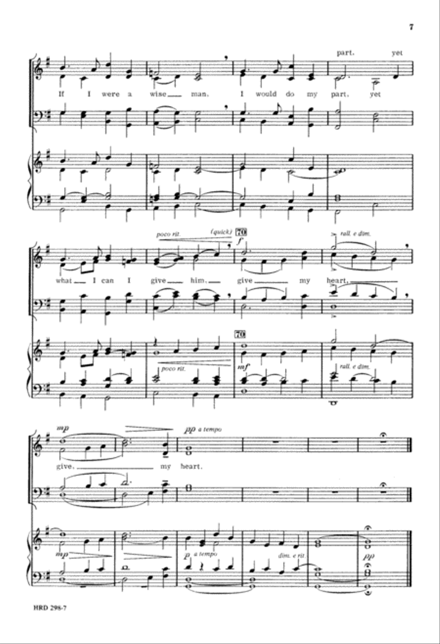 In the Bleak Midwinter (Digital Download) 4-Part scores gallery preview page 7