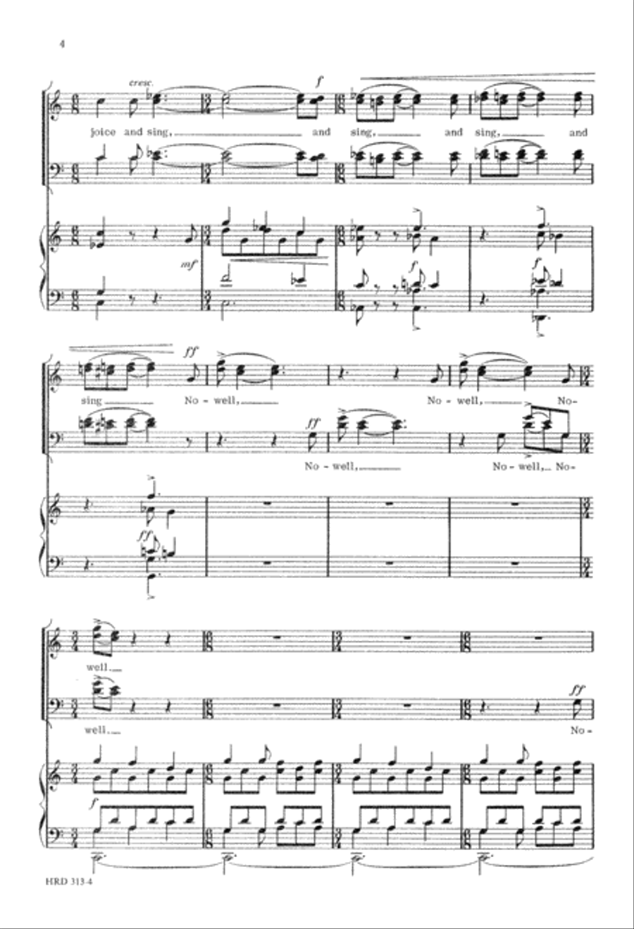 Christ Is Born (Digital Download) 4-Part scores gallery preview page 4