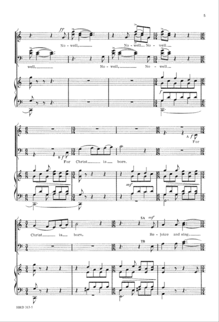 Christ Is Born (Digital Download) 4-Part scores gallery preview page 5