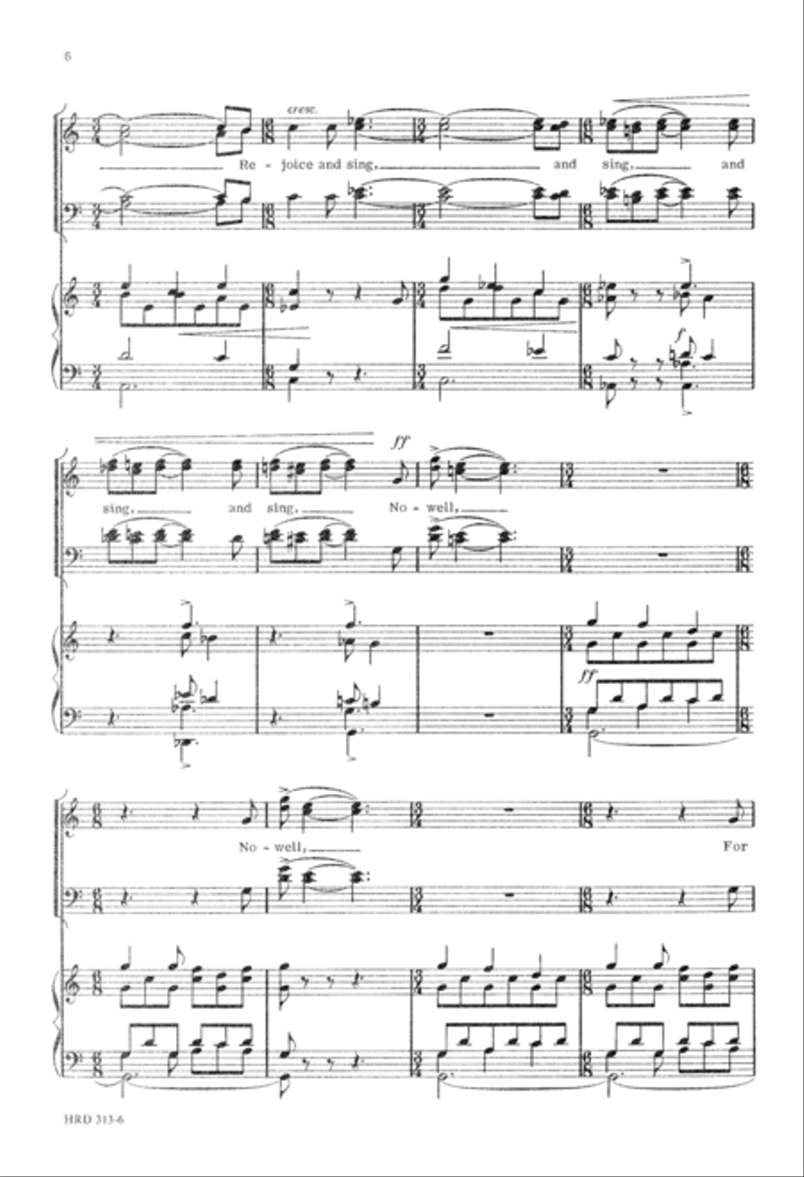 Christ Is Born (Digital Download) 4-Part scores gallery preview page 6