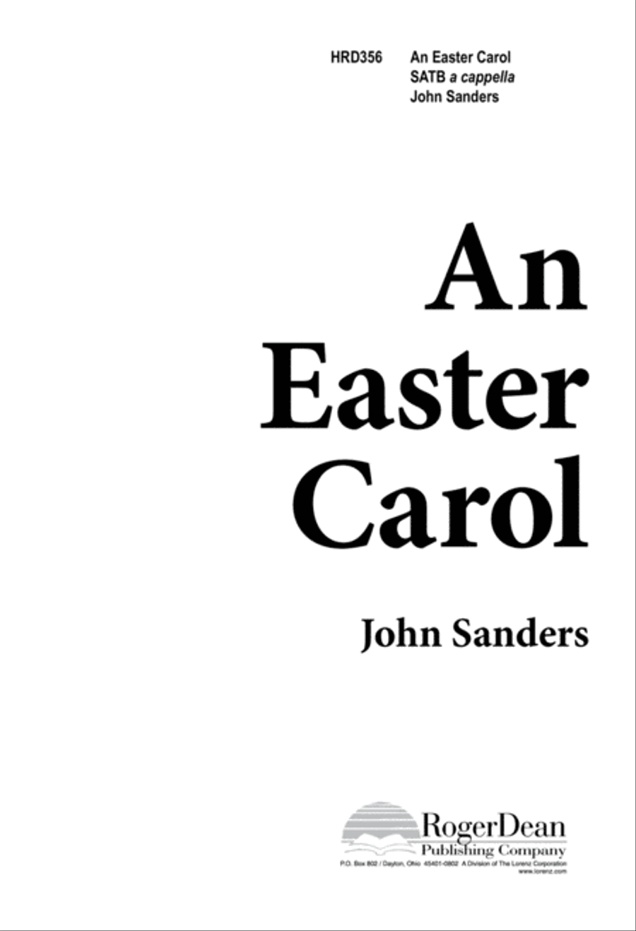An Easter Carol (Digital Download) 4-Part scores gallery preview page 1