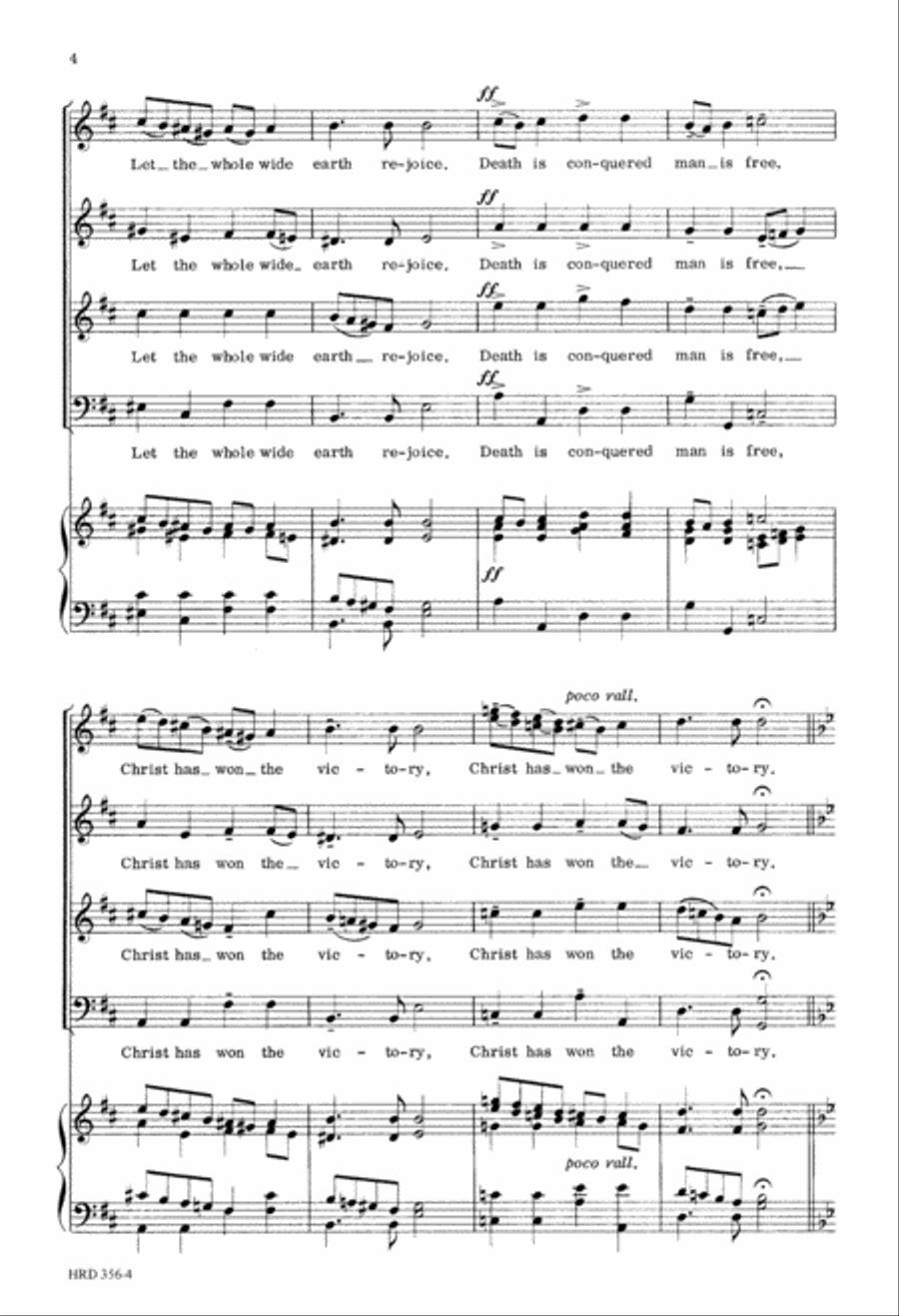 An Easter Carol (Digital Download) 4-Part scores gallery preview page 4