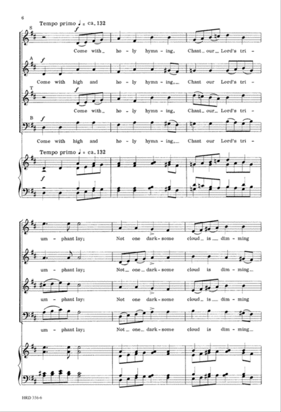 An Easter Carol (Digital Download) 4-Part scores gallery preview page 6