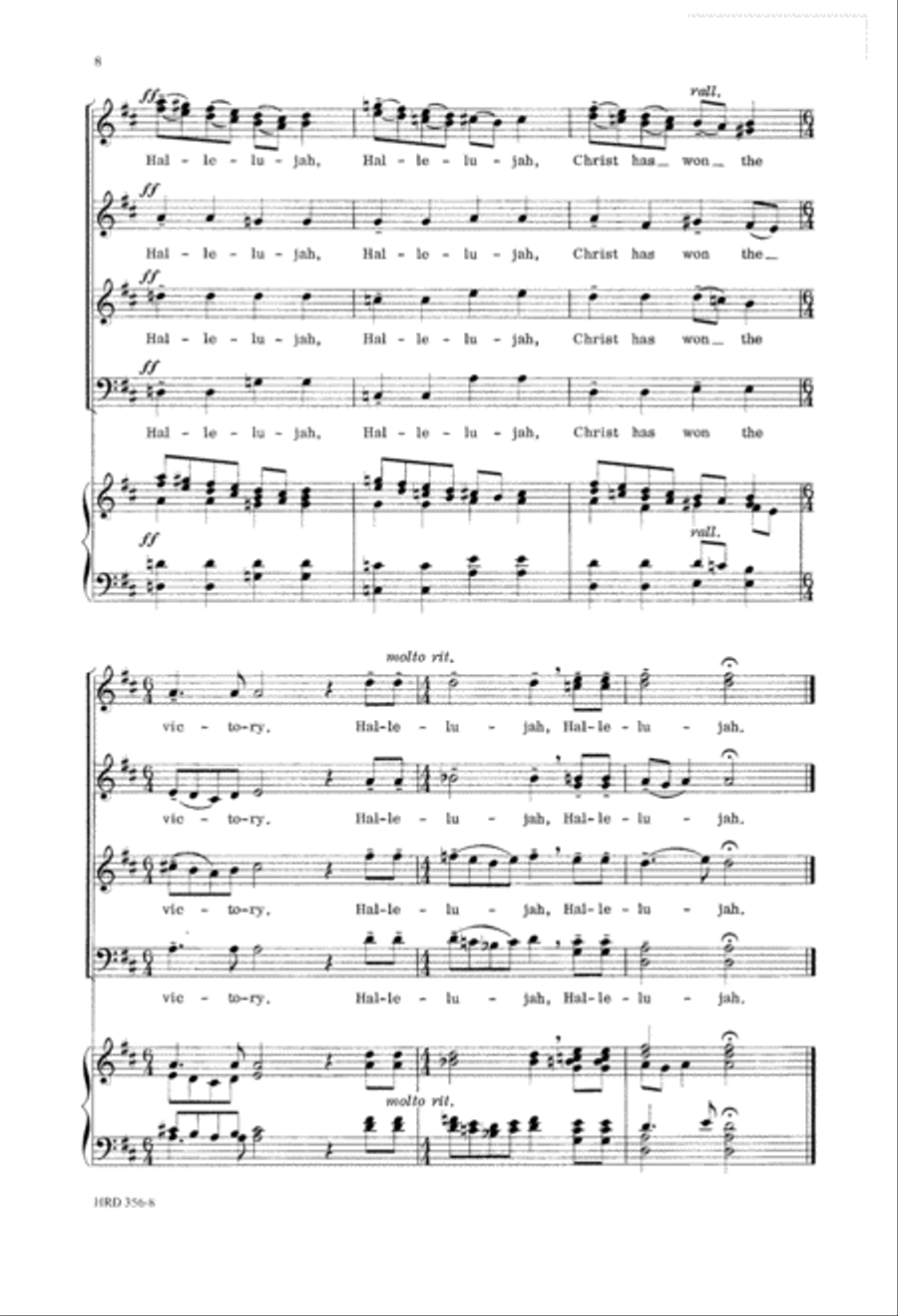 An Easter Carol (Digital Download) 4-Part scores gallery preview page 8