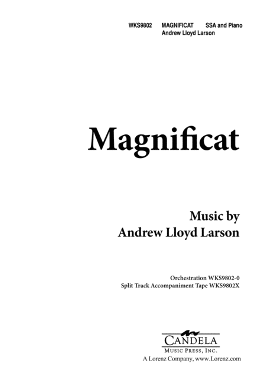 Magnificat (Digital Download) SSA scores gallery preview page 1