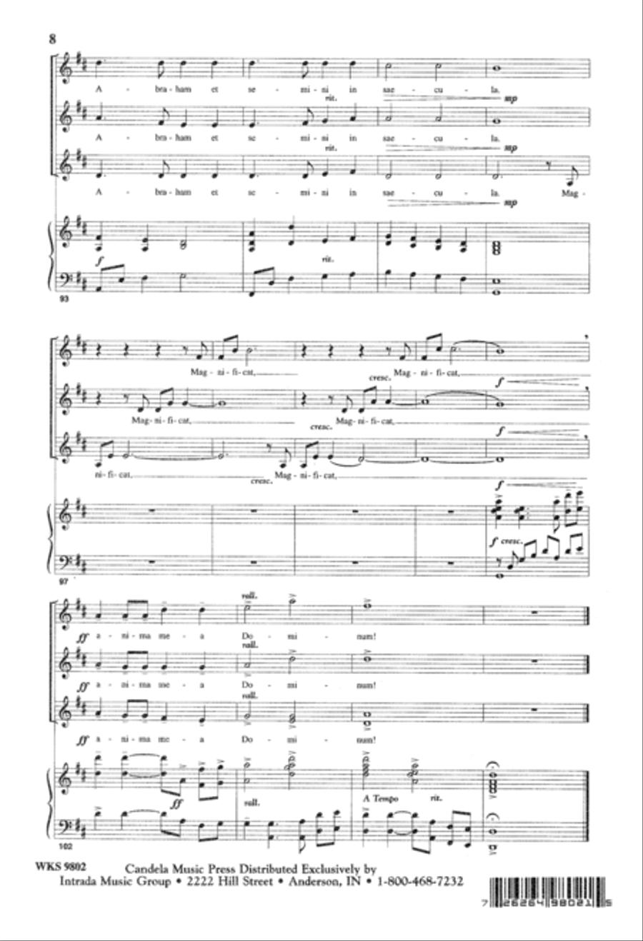 Magnificat (Digital Download) SSA scores gallery preview page 8