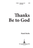 Thanks be to God