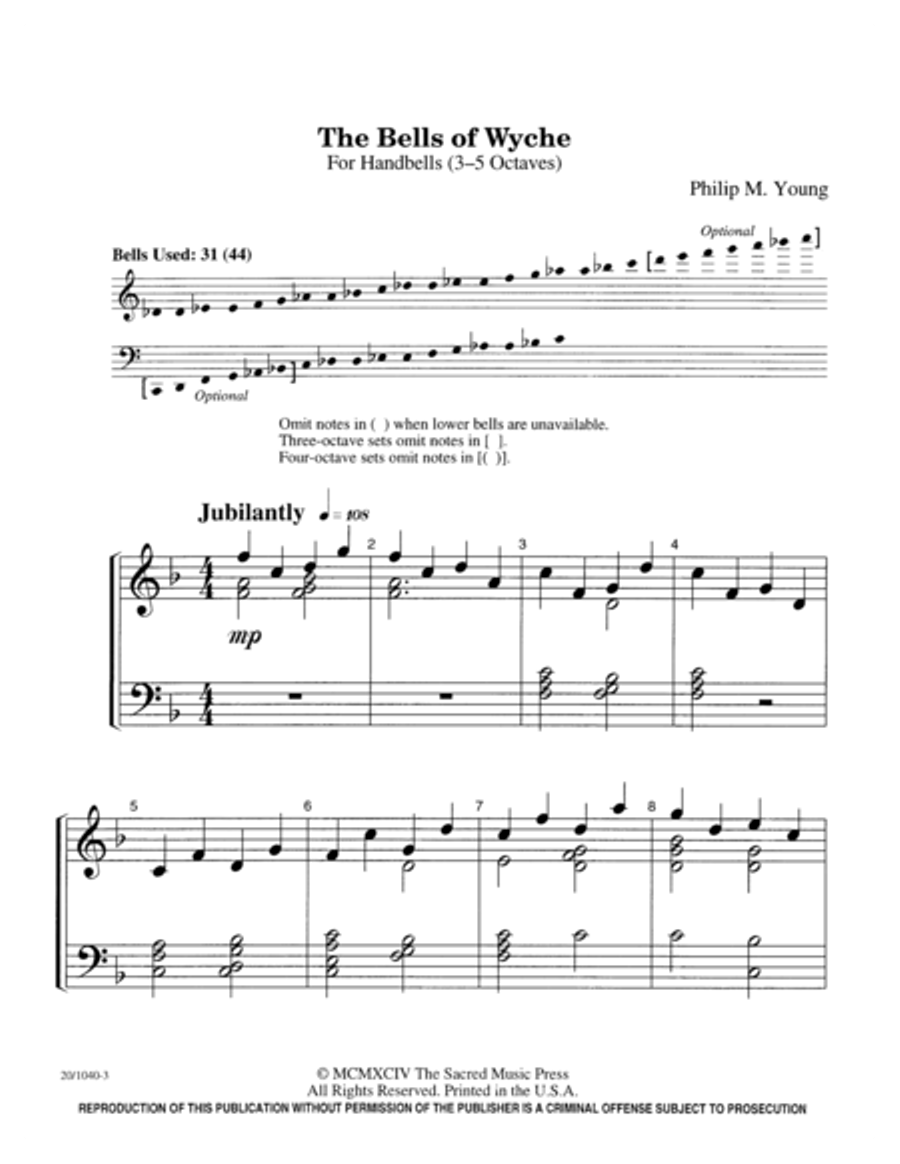 The Bells of Wyche The Bells of Wyche 5-Octaves scores gallery preview page 3