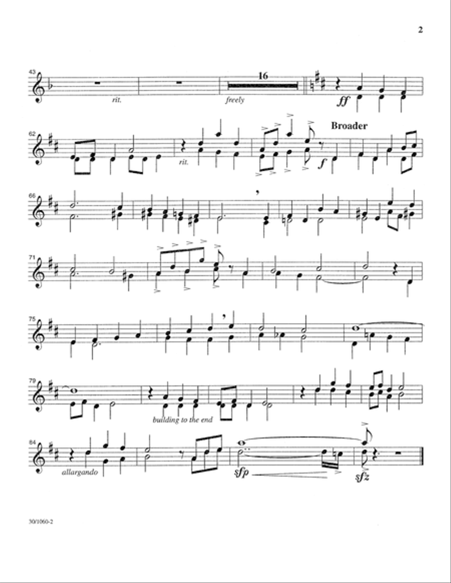 Rejoice, Be Glad, Give Praise! - Brass Parts Trombone scores gallery preview page 2