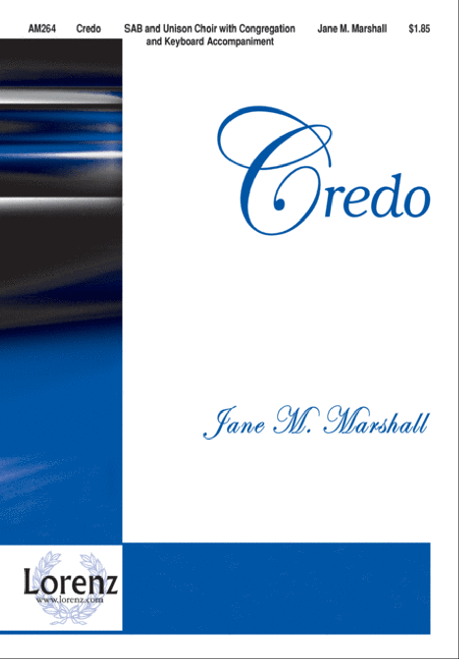Credo (Digital Download) Credo (Digital Download) Unison Choir scores gallery preview page 1