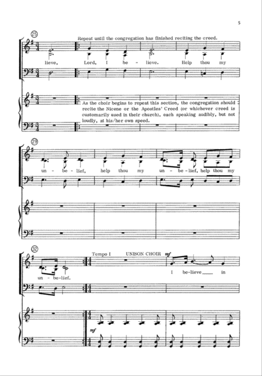 Credo (Digital Download) Credo (Digital Download) Unison Choir scores gallery preview page 5