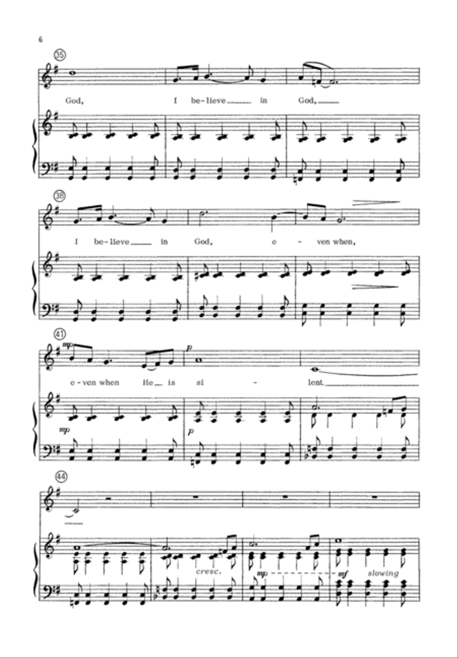 Credo (Digital Download) Credo (Digital Download) Unison Choir scores gallery preview page 6