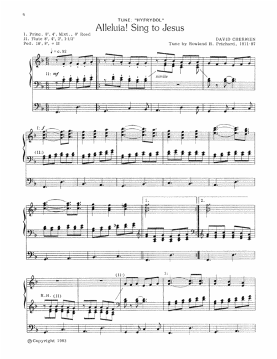 Interpretations, Book III (Digital Download) Organ scores gallery preview page 6