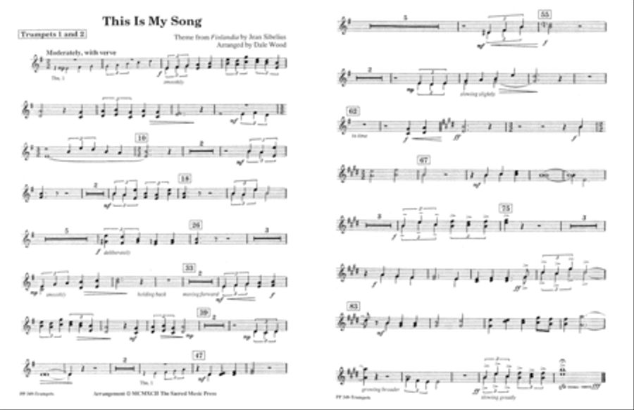 This is my Song - Inst Parts Trombone scores gallery preview page 2