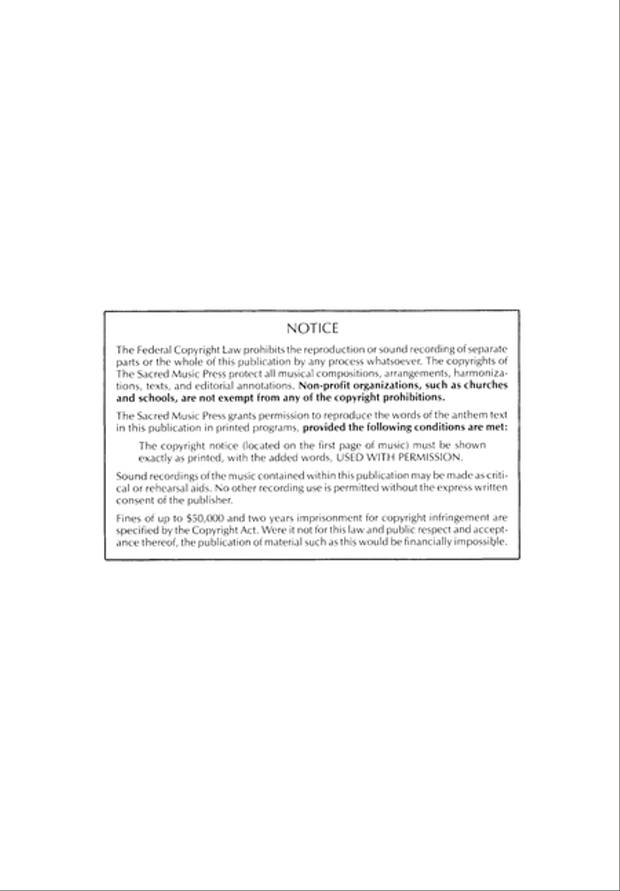 A Time for All Things (Digital Download) 4-Part scores gallery preview page 2