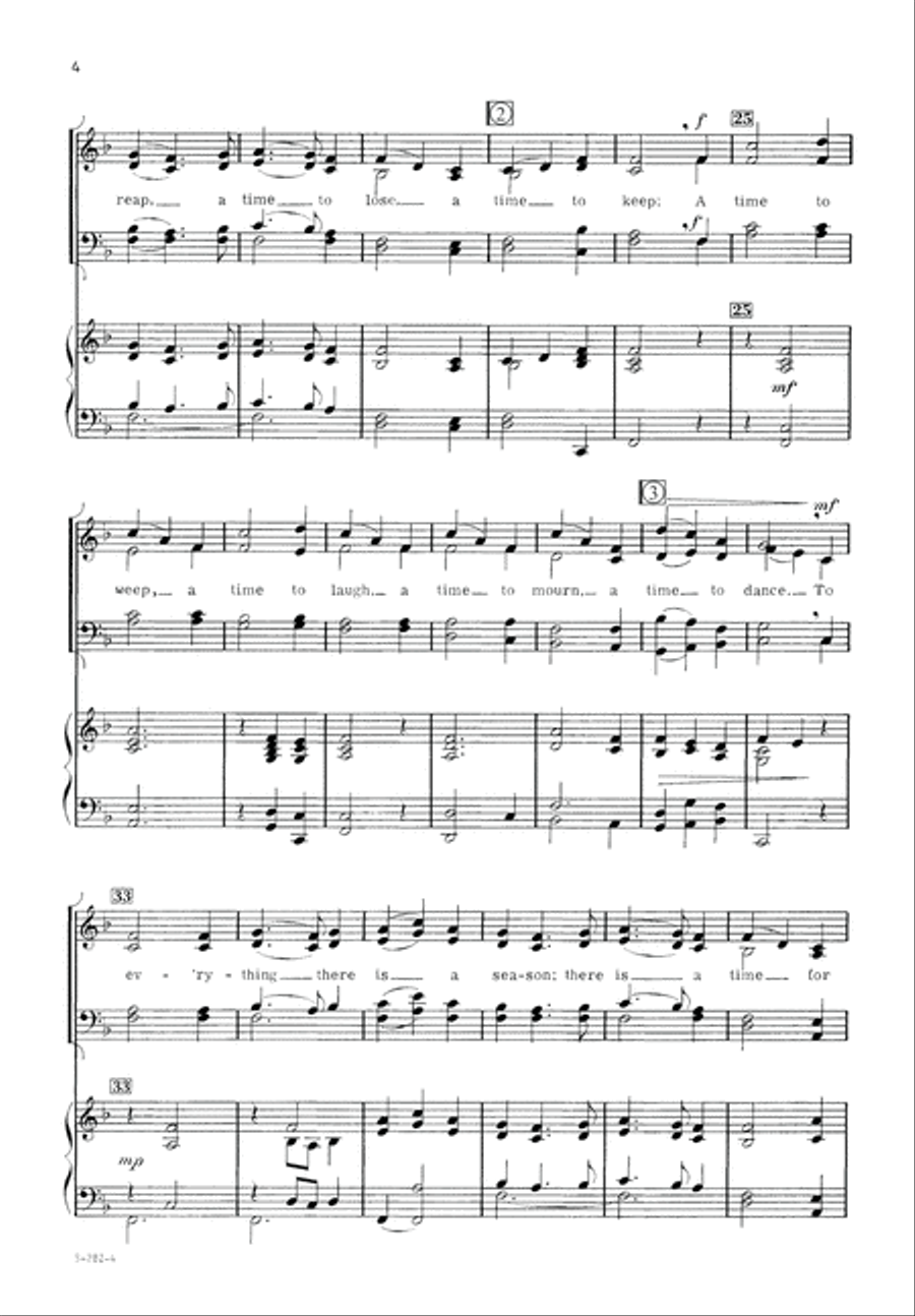 A Time for All Things (Digital Download) 4-Part scores gallery preview page 4